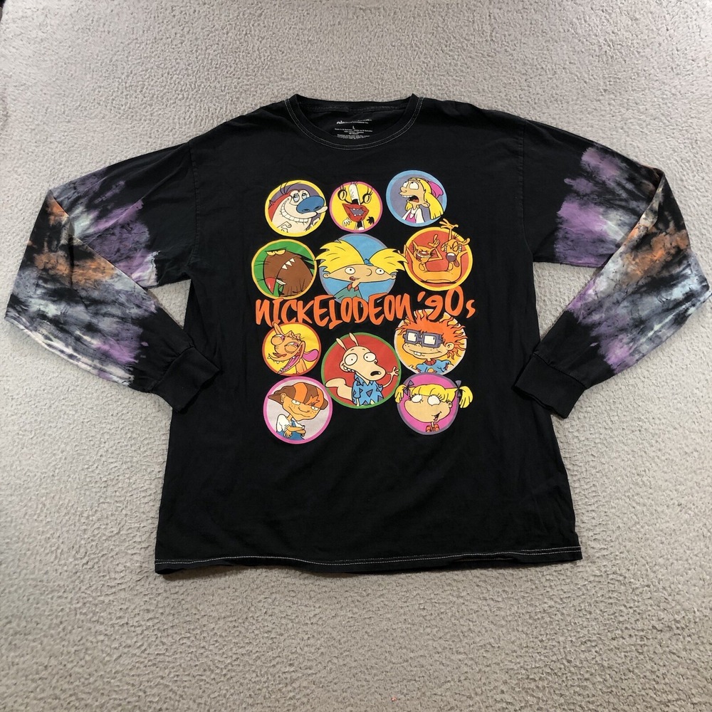 nickelodeon Cartoon T Shirt Men's L Black